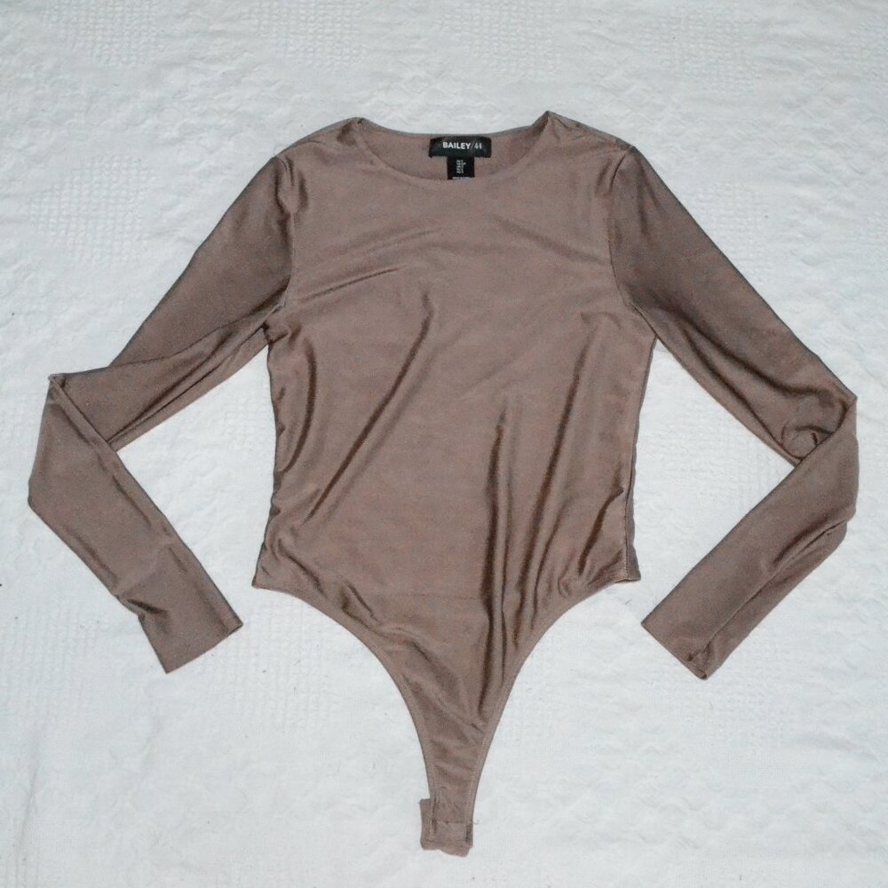 Bailey 44 Women Silky Brown Bodysuit Small
